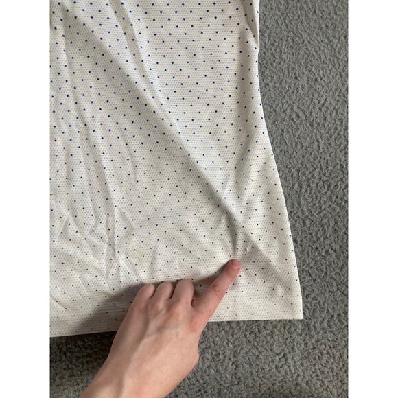 Nike Golf Tank Top XL Dri Fit Sleeveless Polo Shirt Polka Dot White Athletic - Picture 7 of 16